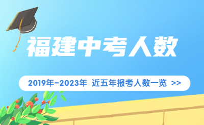 近五年福建中考報(bào)考人數(shù)一覽（2019-2023年）