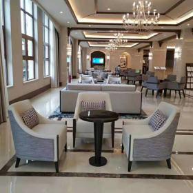 西咸新區某售樓中心沙發休閑椅定做案例